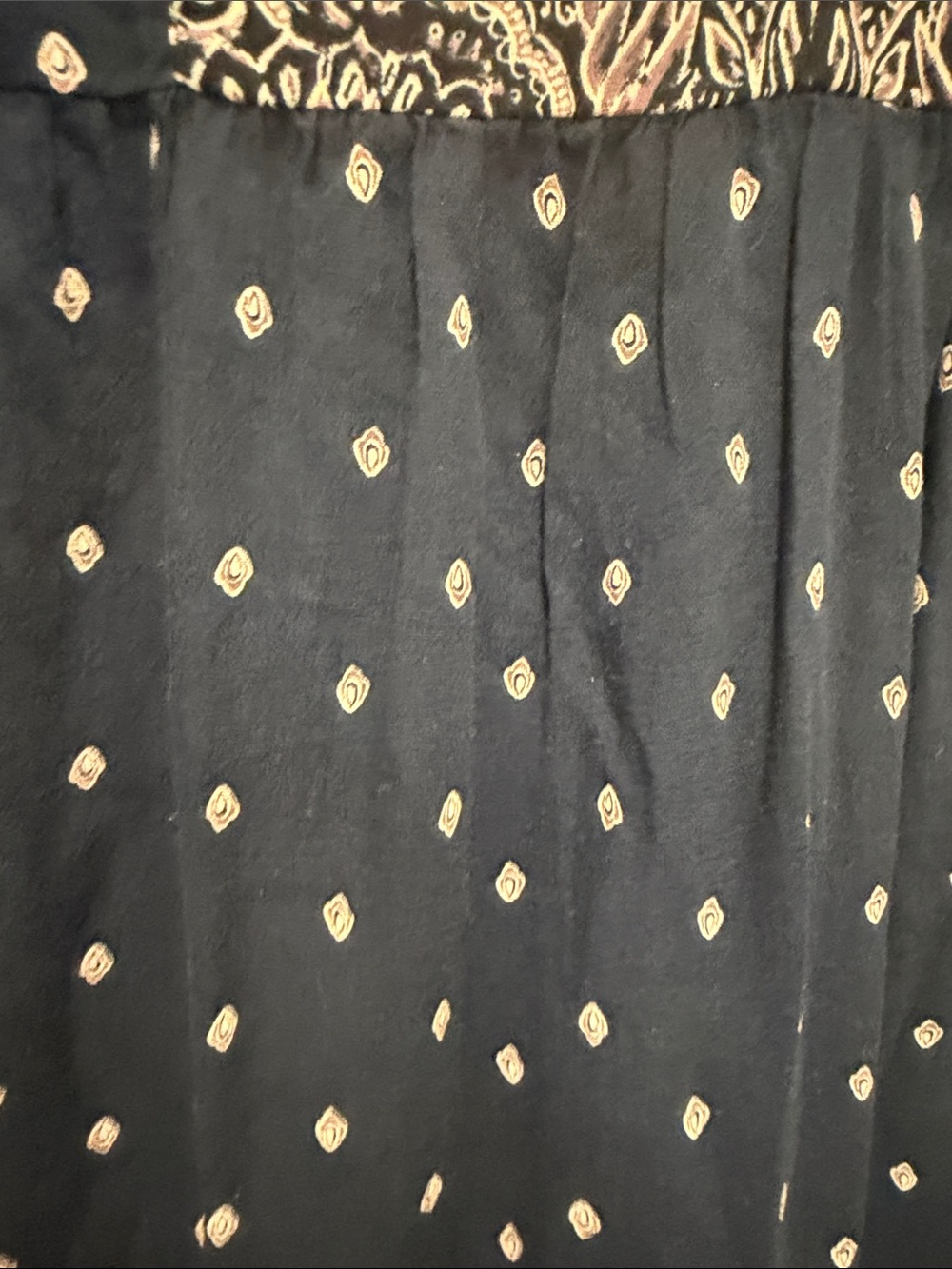 Wonderly Black Maxi Dress with Tan Embroidered Accents - Picture 3 of 5